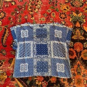 Madewell silk boxy tee